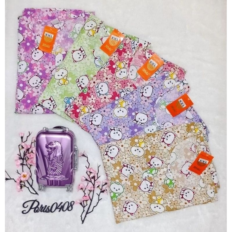 Baju Tidur HOKI XXL Jumbo Katun wanita (SWEET BEAR)