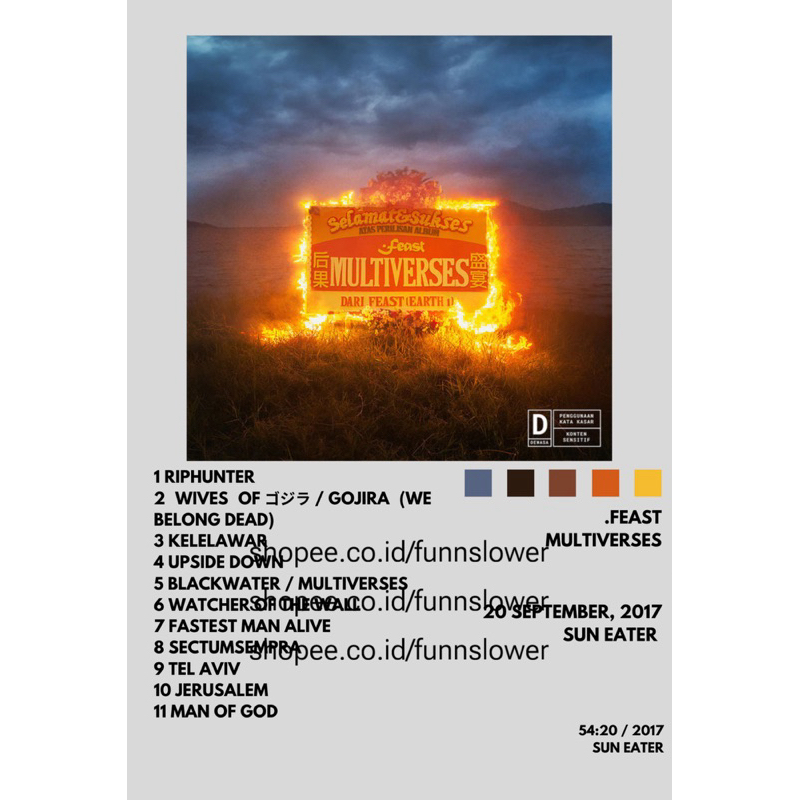 Poster Album/Single/EP Multiverses - .Feast