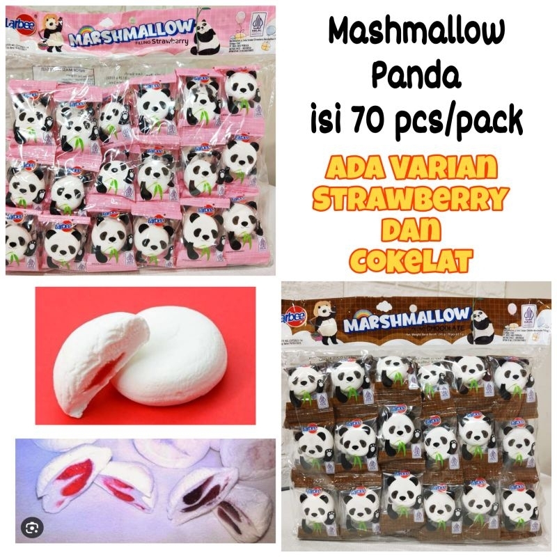 

Marshmallow Panda isi 70 Coklat/Strawberry/ Vanilla