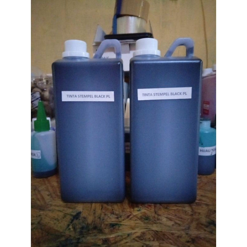 TINTA STEMPEL PERMANENT UNTUK STEMPEL MANUAL/STEMPEL RUNAFLEK/STEMPEL LASER  untuk media plastik, be