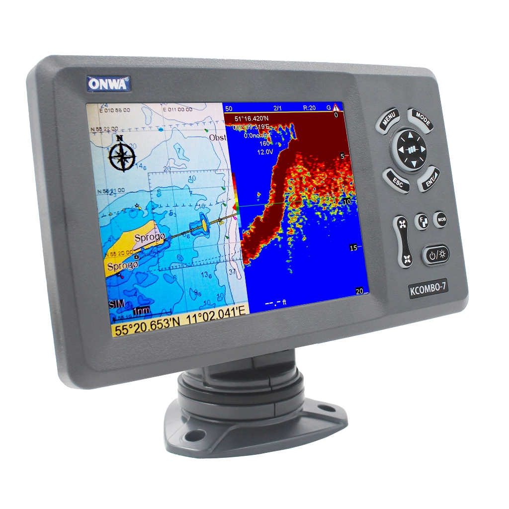 AIS / GPS PETA / FISH FINDER / ECHO SOUNDER / ONWA KCOMBO7A