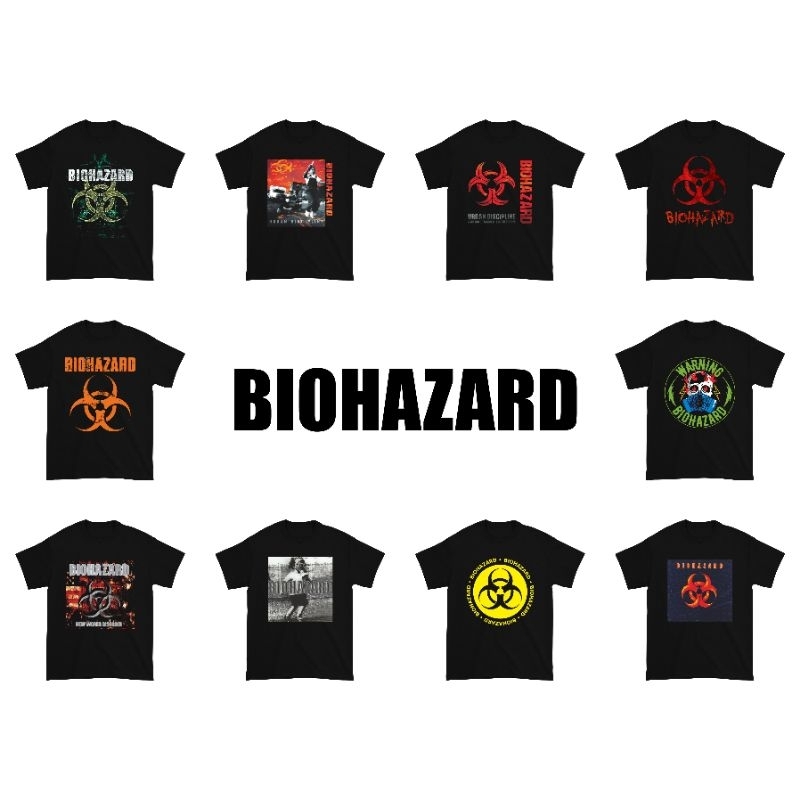 Kaos Biohazard Band Music / Baju Biohazard Band Musik / Kaos Band Biohazard / Baju Band Biohazard / 