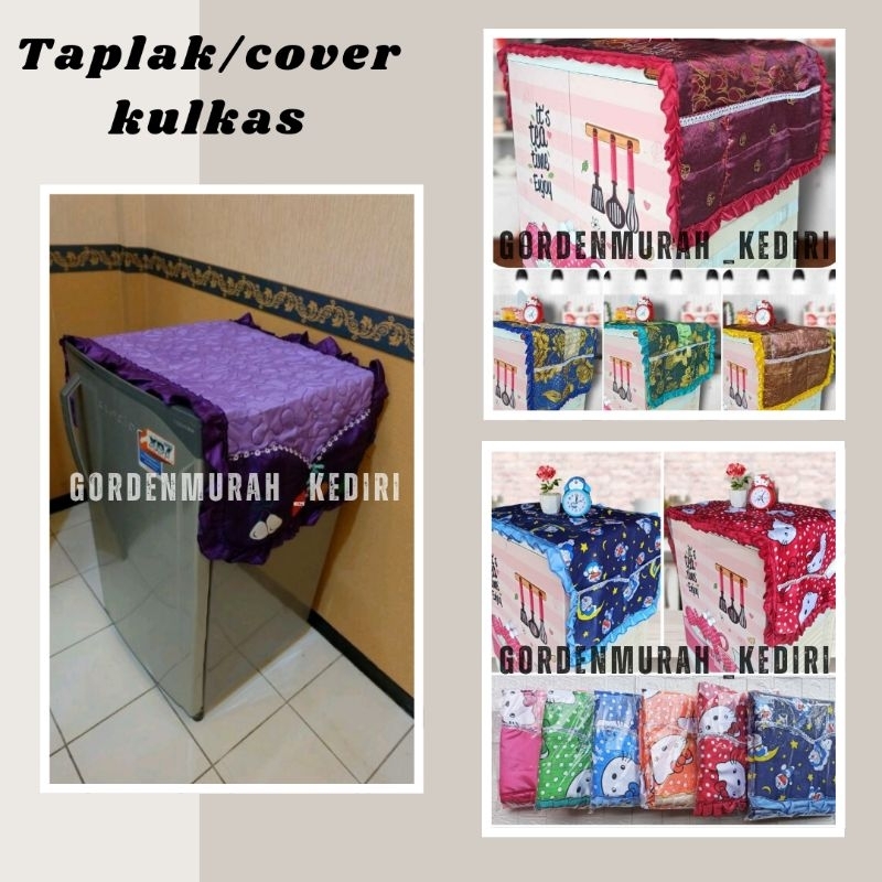TAPLAK KULKAS/TUTUP KULKAS/PENUTUP KULKAS/COVER KULKAS/TAPLAK TUTUP KULKAS WATERPROOF/SARUNG KULKAS 