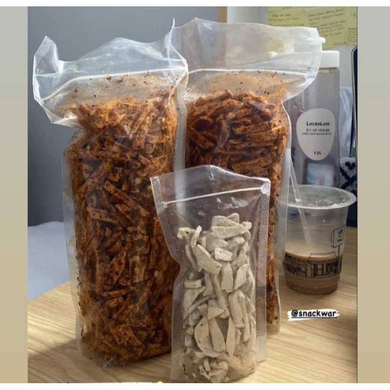 

Basreng pedas daun jeruk kemasan 1kg