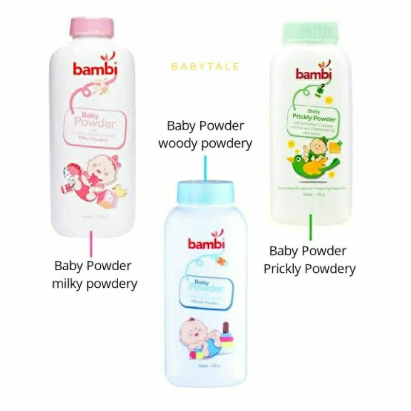 Bedak Bambi | Bambi Baby Powder 100gr || Bedak Tabur Bayi