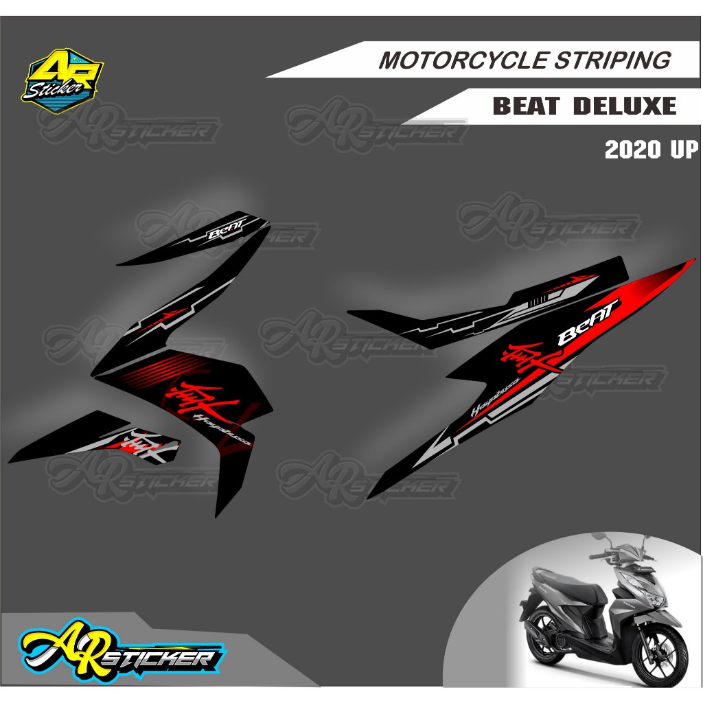 striping beat deluxe hayabusa / striping beat deluxe / striping beat street 2023 variasi / stiker be