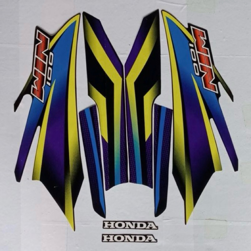 STRIPING LIS STIKER HONDA WIN 100 TAHUN 2003 2004