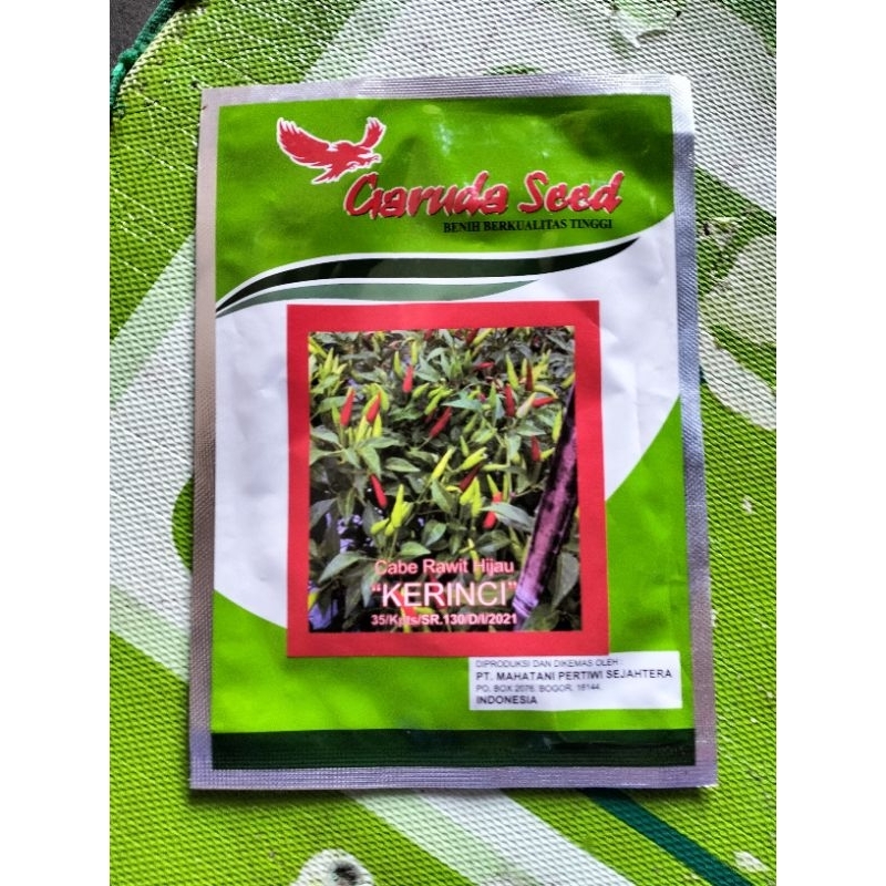bibit cabe rawit hijau unggul isi 10 gram benih caberawit /KERINCI/benih cabe rawit hijau unggul /ga