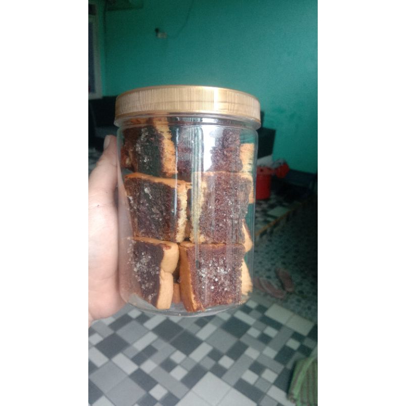 

Roti kering roring rasa coklat homemade
