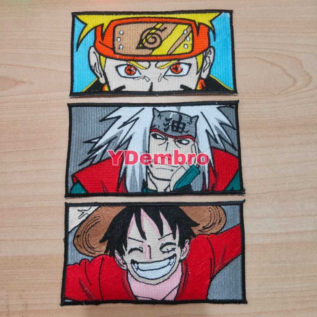 Patch Bordir Karakter Anime Full Bordir