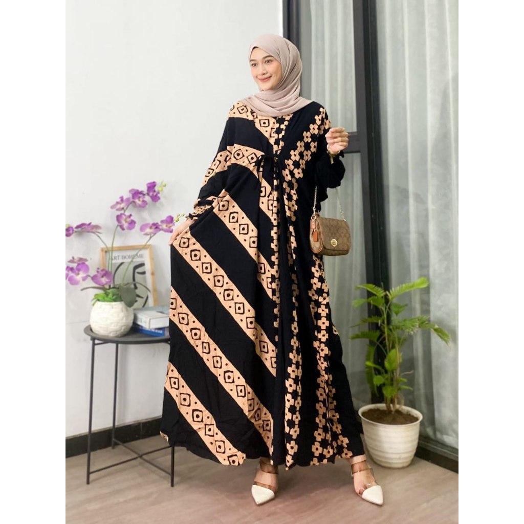 Kaftan Mewah Cocok Untuk Lebaran Kaftan Jumbo Motif Terbaru Elegan Dan Trendy