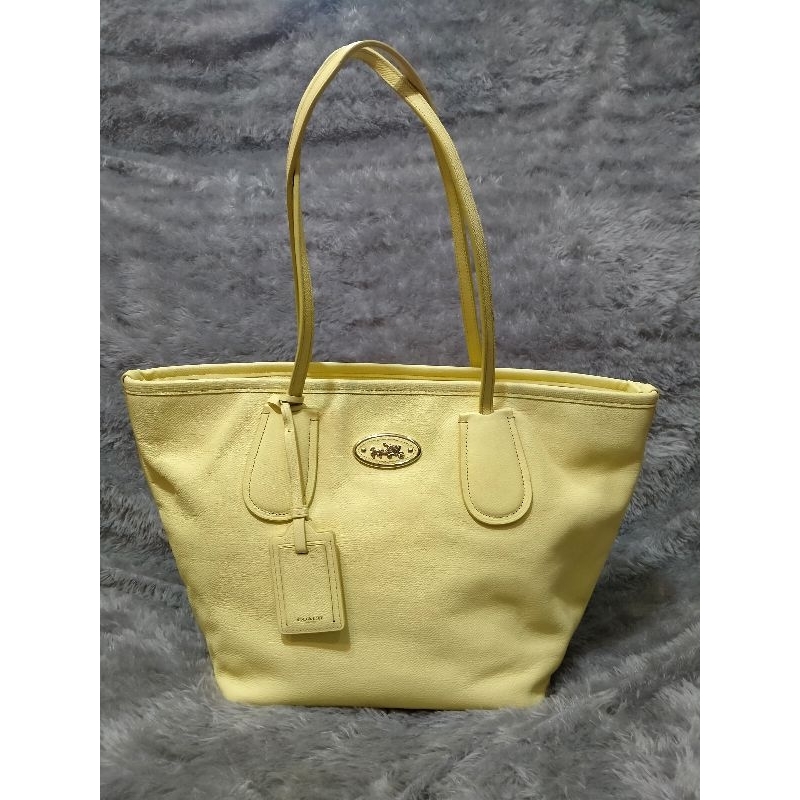 Tas Coach* Taxy Zip Top Tote Bag Preloved