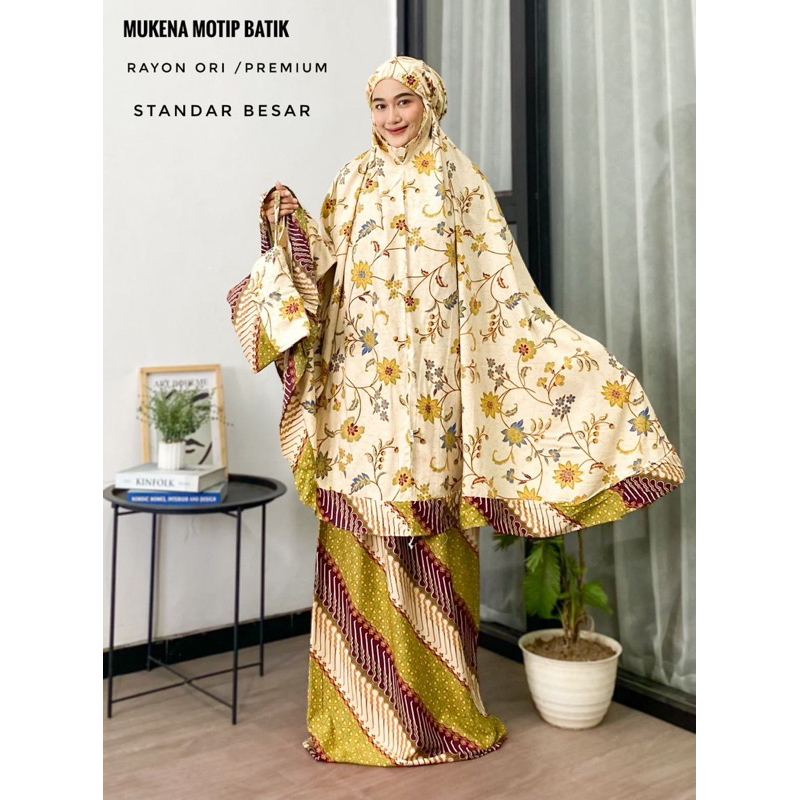Mukena Jumbo Batik / mukena batik murah