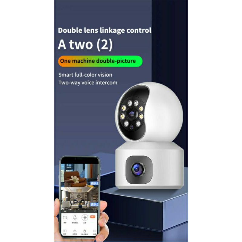 CCTV New IPCam V380 Pro Dual Lensa 8MP+8MP Full HD CCTV Wireless