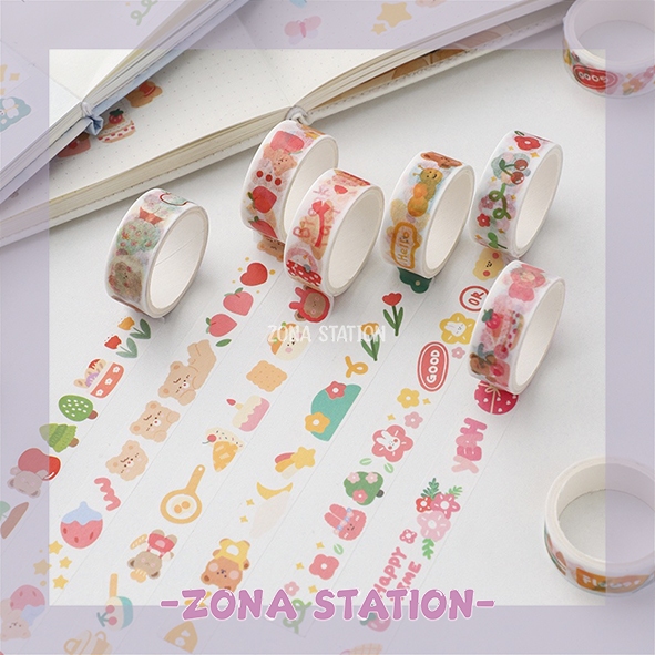

[ZS] 1 Pcs / Washitape Cute Bear Decoration Scrapbook