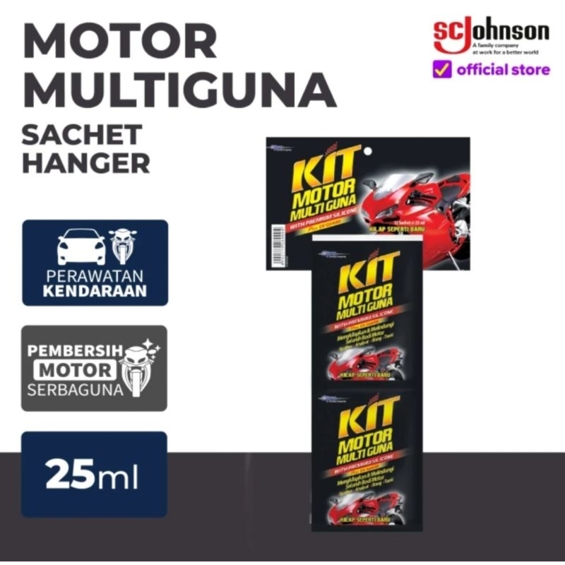Kit Motor Multiguna Sachet 25 ml Isi 12s / Kit Poles Motor Multiguna
