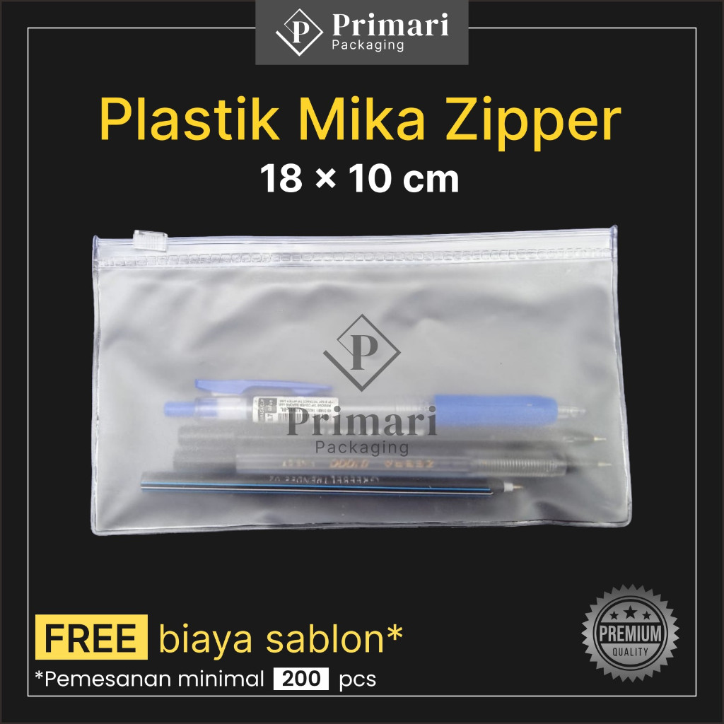 

Pouch Zipper Bag [GRATIS SABLON] - Mika BENING & BURAM - 18 x 10 cm