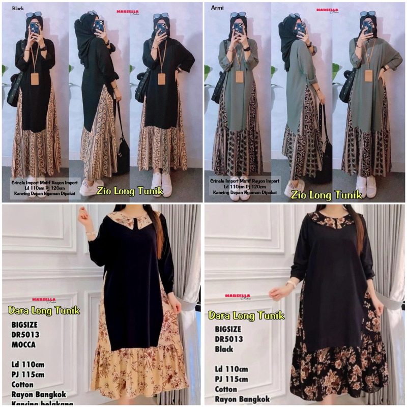 ZIO • DARA LONG TUNIK • NAOMI • HEMA • VALEN • ULNA • LANA • ANZARA • GLASYA • KURNIA • TIANA • VIOL