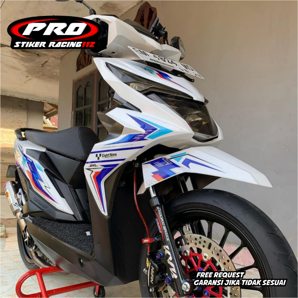 striping sticker motor honda beat esp desain terbaru free request nama nmr
