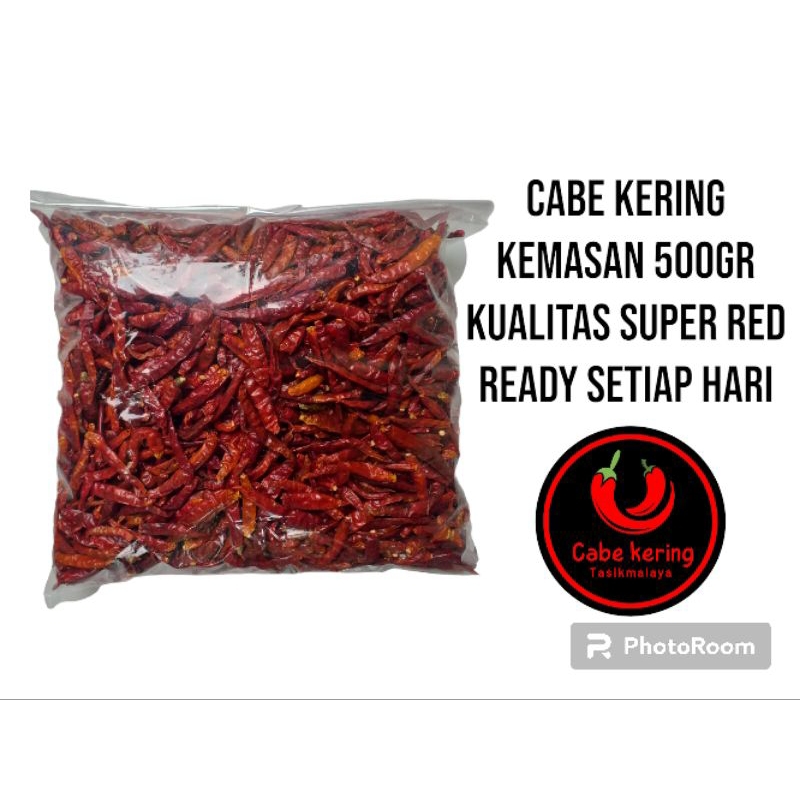 

CABE KERING/CABE JAPLAK/CABE TEJA KUALITAS SUPER PEDAS KEMASAN 500GR