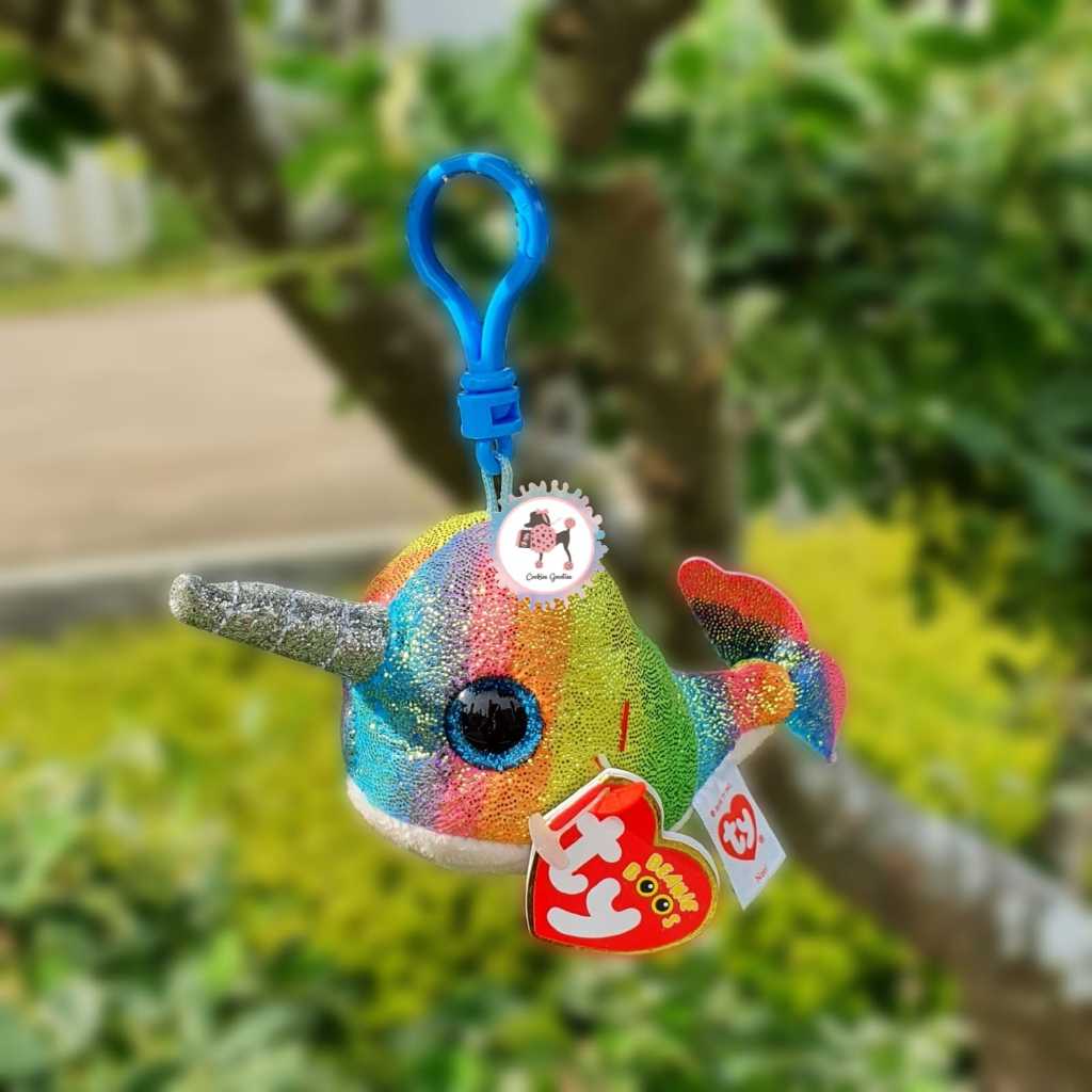 Ty Beanie Boos - Narwhal Keychain Color Assorted