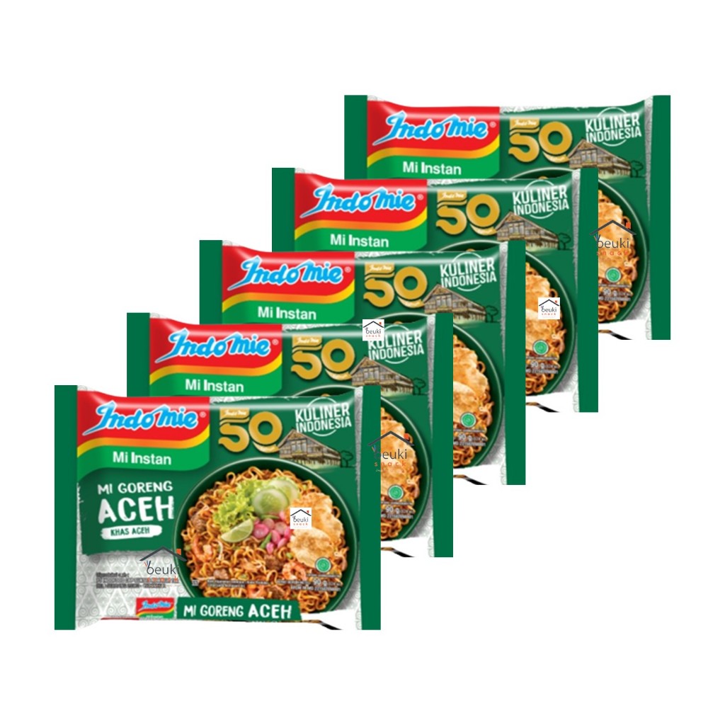 

5PCS Indomie Kuliner Indonesia Mi Goreng Khas Aceh