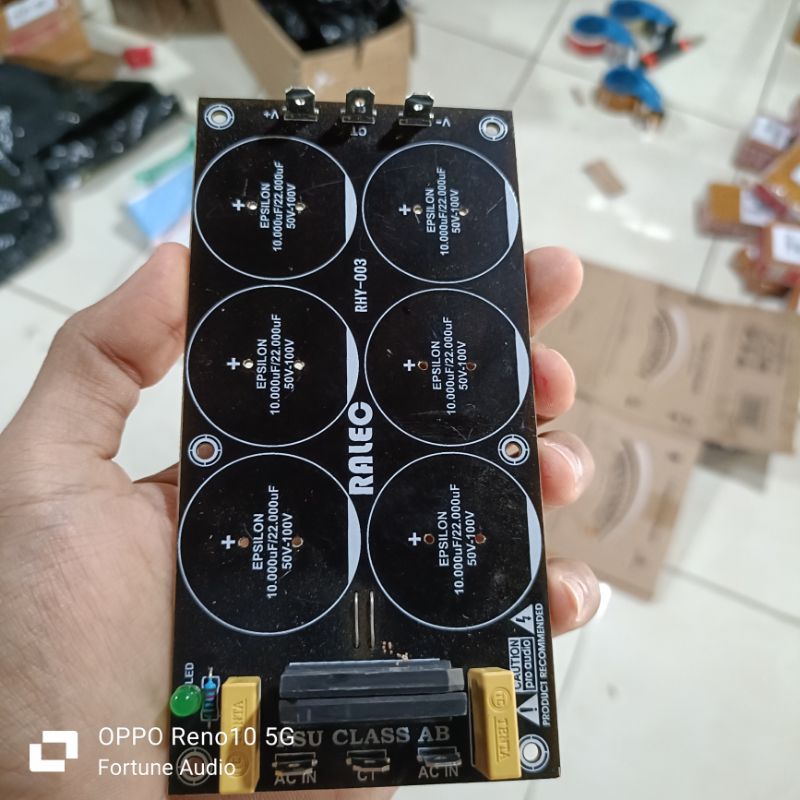 PCB PSU ISI 6 ELCO CLASS AB PCB PSU 6 ELKO UNTUK POWER AMPLIFIER
