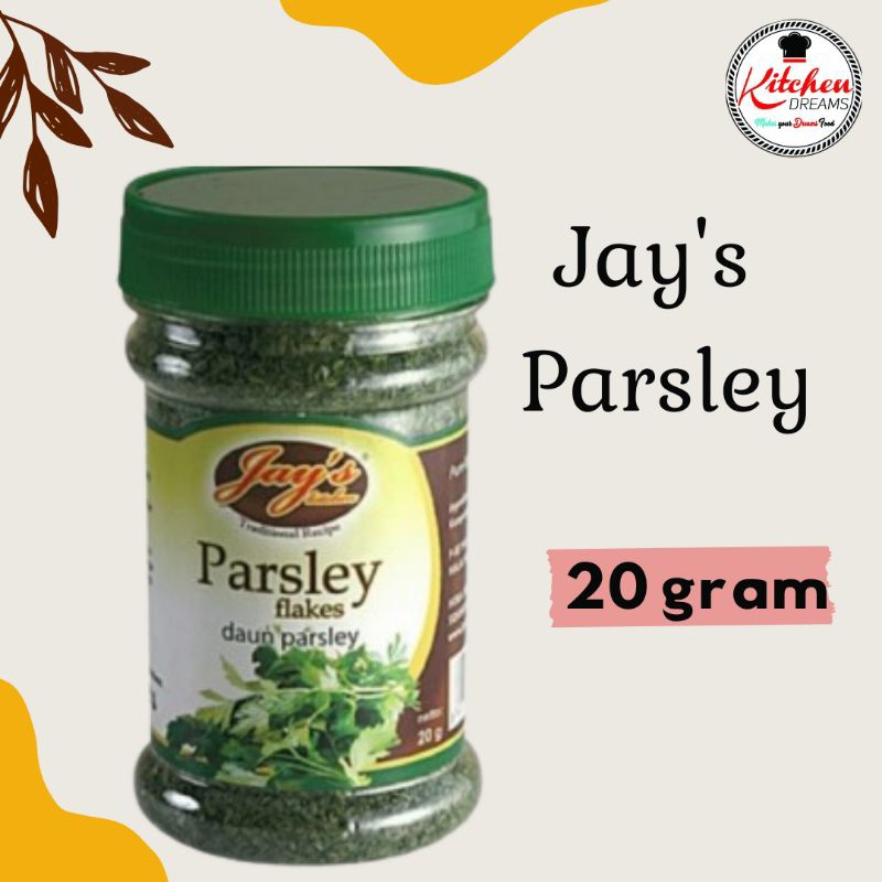 

Jay'S Parsley 20 gr/Parsley Flakes/Parsley Leaves/Daun Parsley Kering