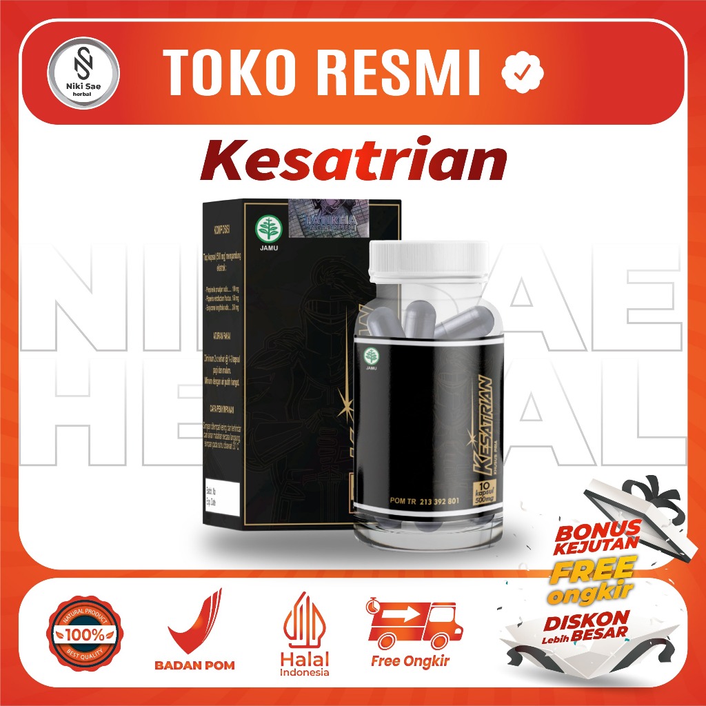 OBAT KUAT PRIA TAHAN LAMA KESATRIAN KAPSUL