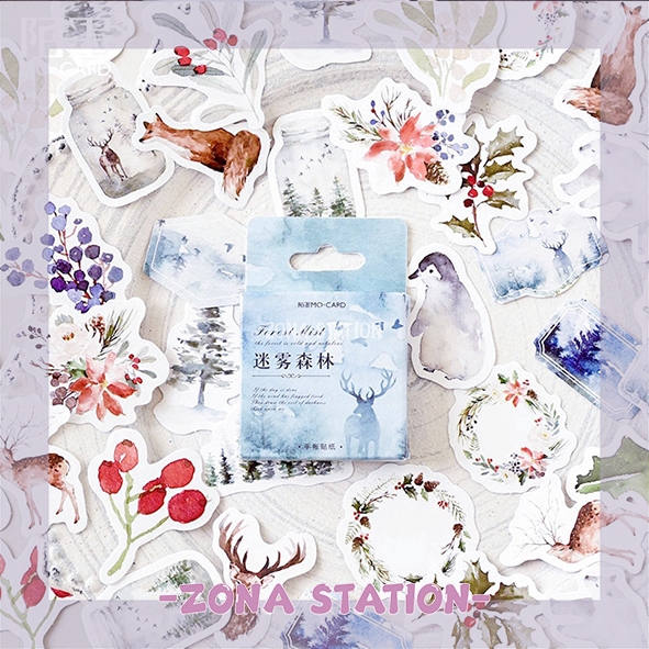 

[ZS] 45 PCS / Sticker Dairy Forest Decorating Journaling