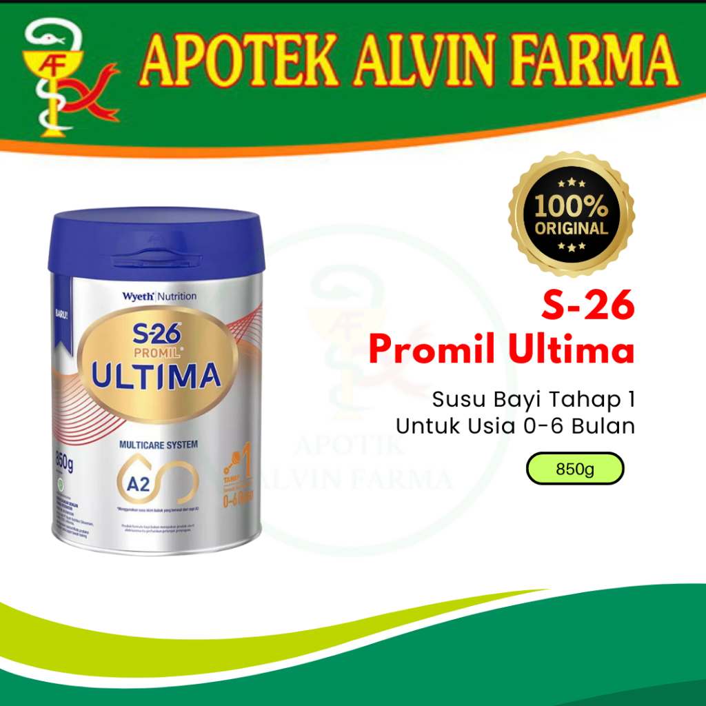 Susu Bayi S-26 Promil Ultima Tahap 1 Usia 0-6Bulan