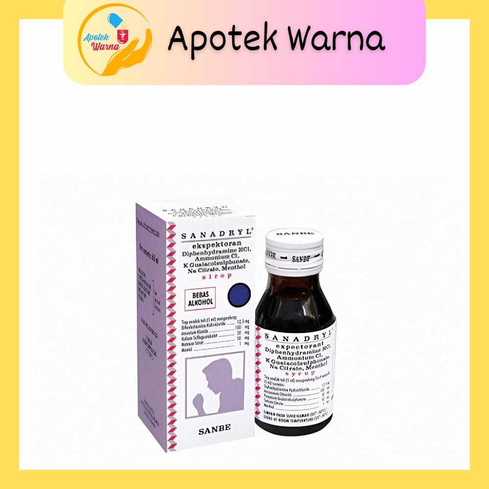 SANADRYL EXPECTORANT 120 ML  |  SANADRYL EXPECTORANT 60 ML  |  SANADRYL DMP 60 ML