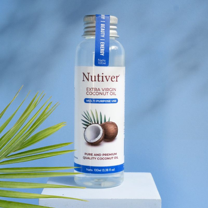 

NUTIVER PREMIUM VCO Virgin Coconut OIL 100ml - EVCO EXTRA VIRGIN COCONUT OIL MINYAK KELAPA MURNI ASLI ORIGINAL
