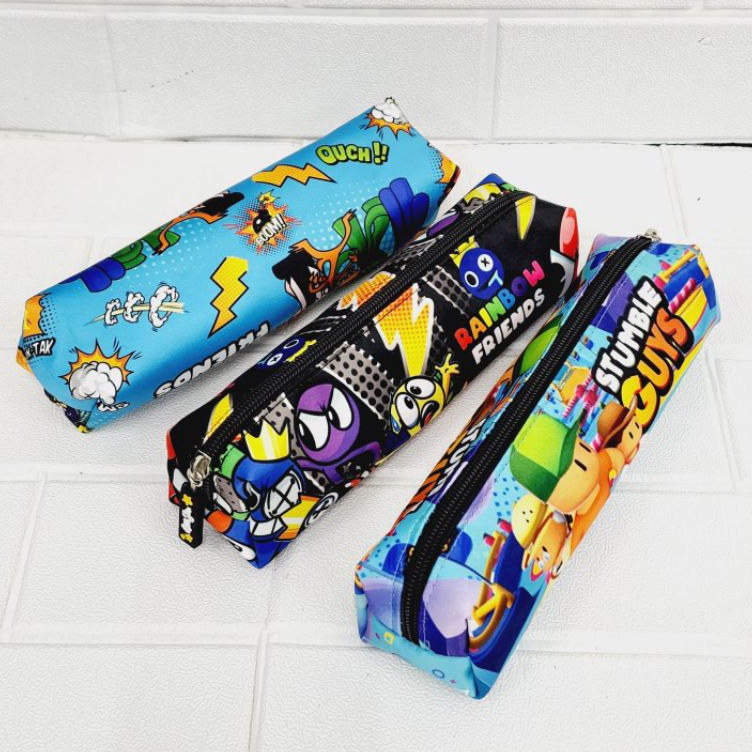 

ART W58Q Pencil Case PouchDompet Kotak Pensil Type 1 STUMBLE GUYSRAINBOW FRIENDSMINECRAFTROBLOXSONICPIKACHU