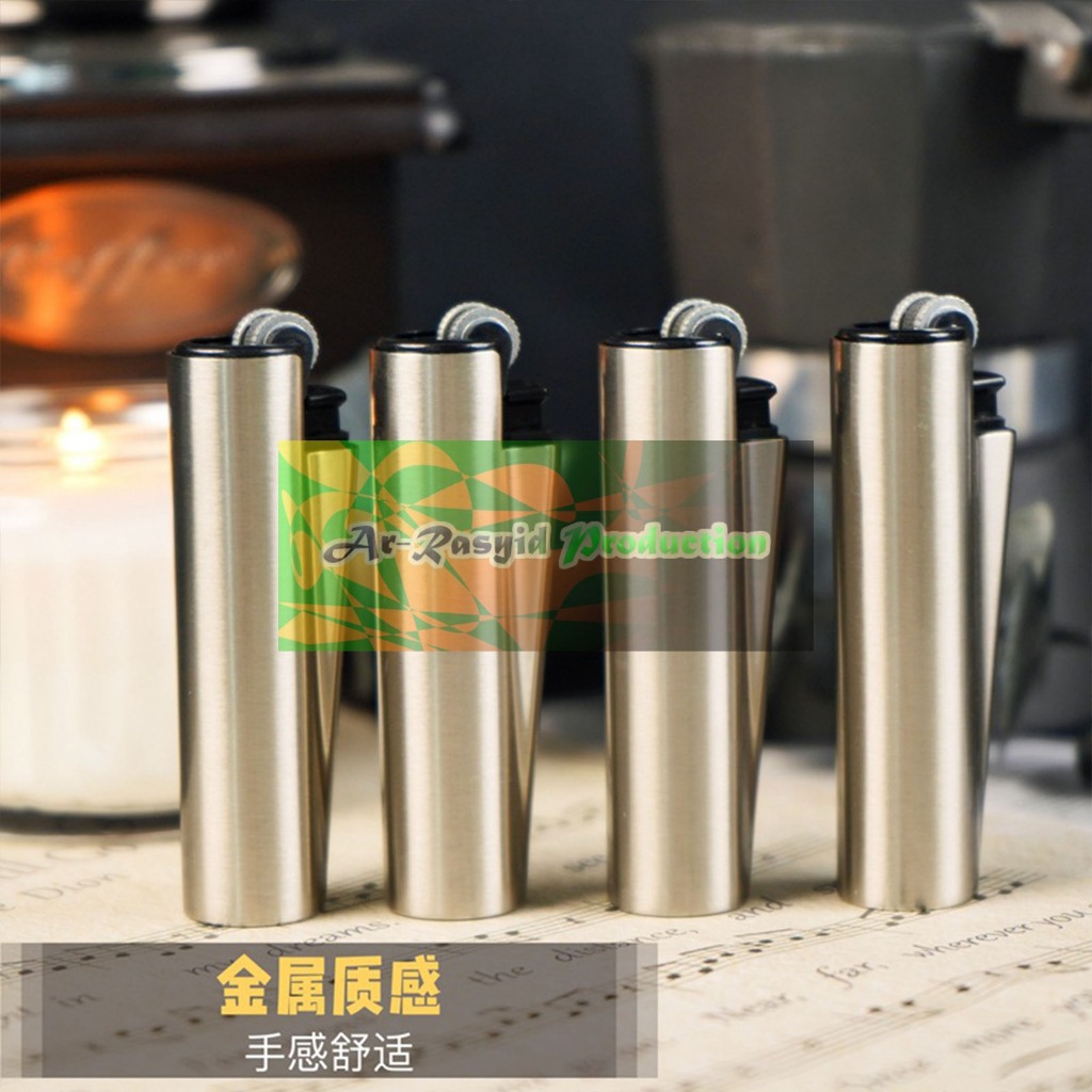 Korek Api Roda Api Clipper Silver Metal CP-22