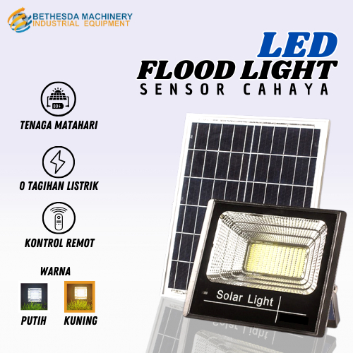 Lampu Solar Cell 200 Watt LED Sorot Panel Surya 200 Watt