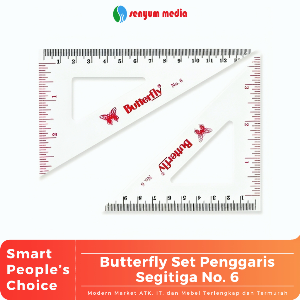 

Butterfly Set Penggaris Segitiga No. 6 (1 Pcs) (S:PCS)