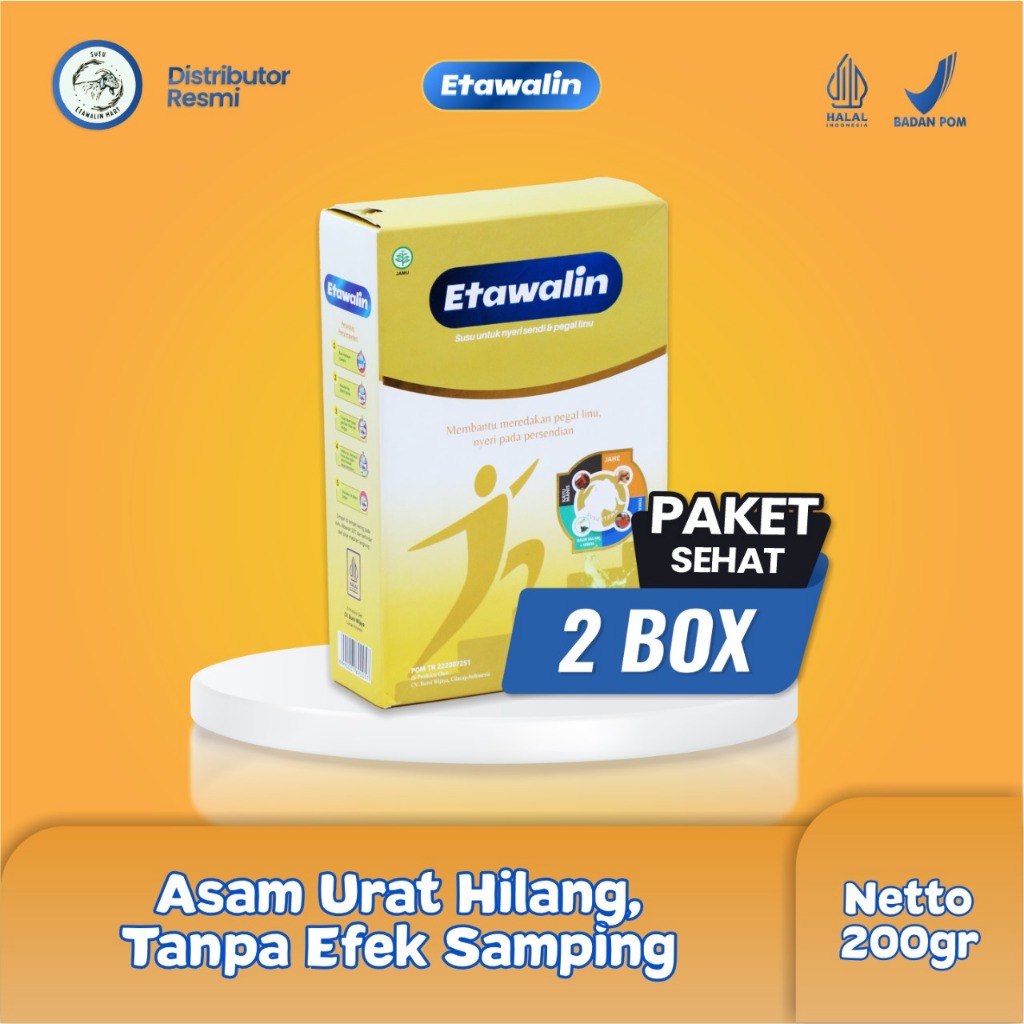 

Etawalin Original Susu Untuk Nyeri Sendi dan Pegal Linu 2 Box