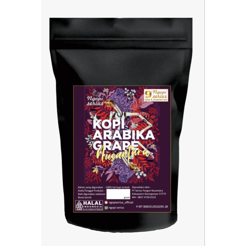 

KOPI ARABICA GRAPE 250gram