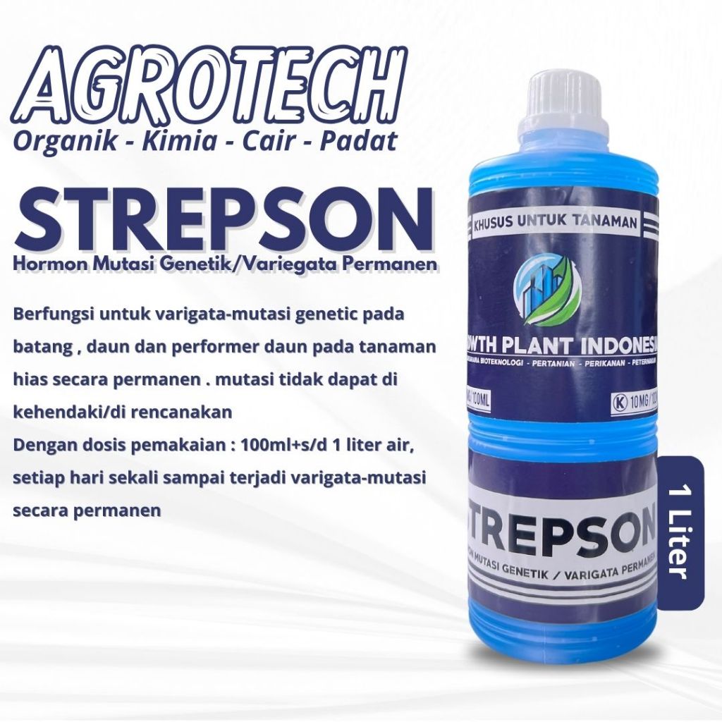 Hormon Mutasi Genetik Variegata Tanaman STREPSON 1 Liter