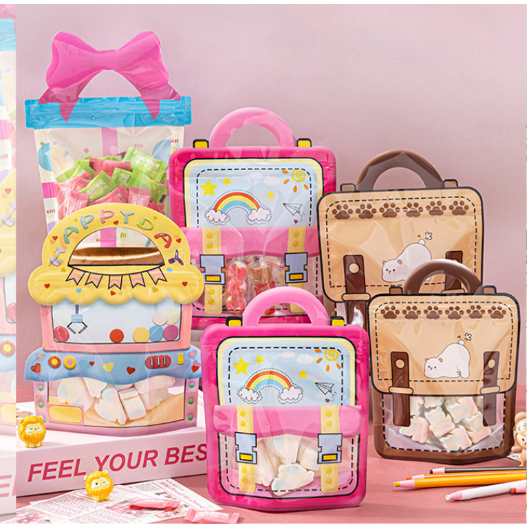 

PLASTIK BINGKISAN ZIPLOCK STANDING GOODIE BAG / PLASTIK HAMPERS ULANG TAHUN ANAK