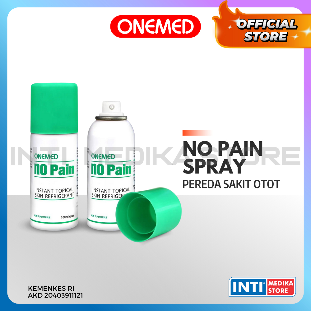 ONEMED - No Pain Spray 100ml Pereda Nyeri Otot | Semprotan Kram Cedera