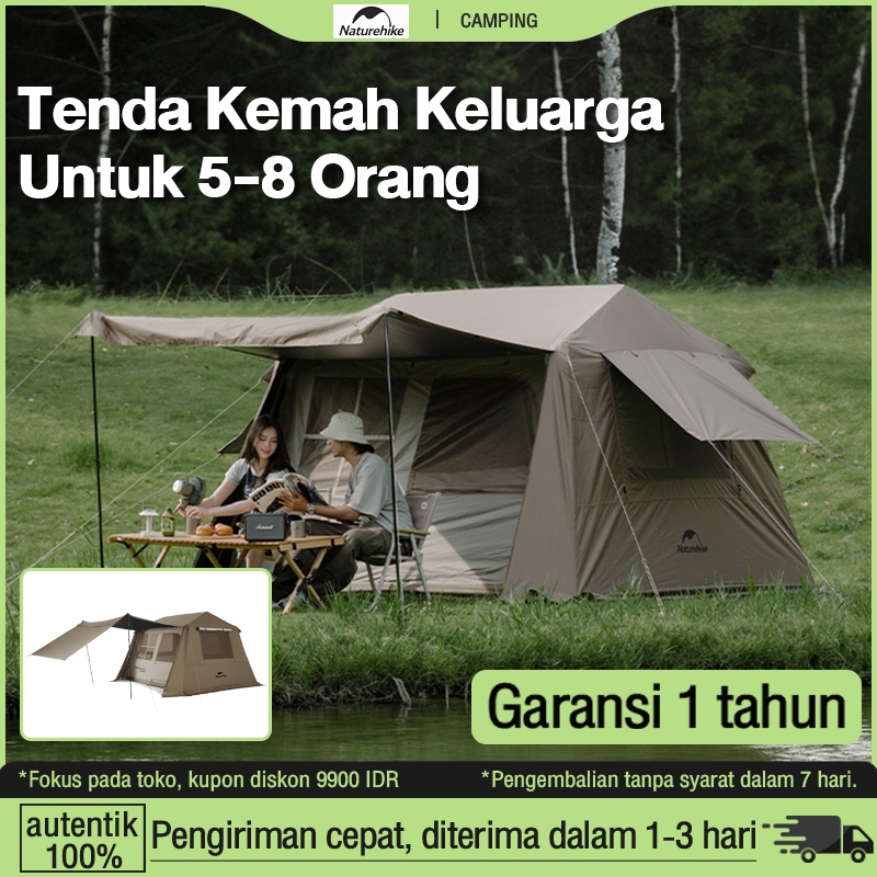 Naturehike Tenda Village 6.0 Automatic Outdoor Camping Tent 3-4 Orang Tenda Outdoor Camping