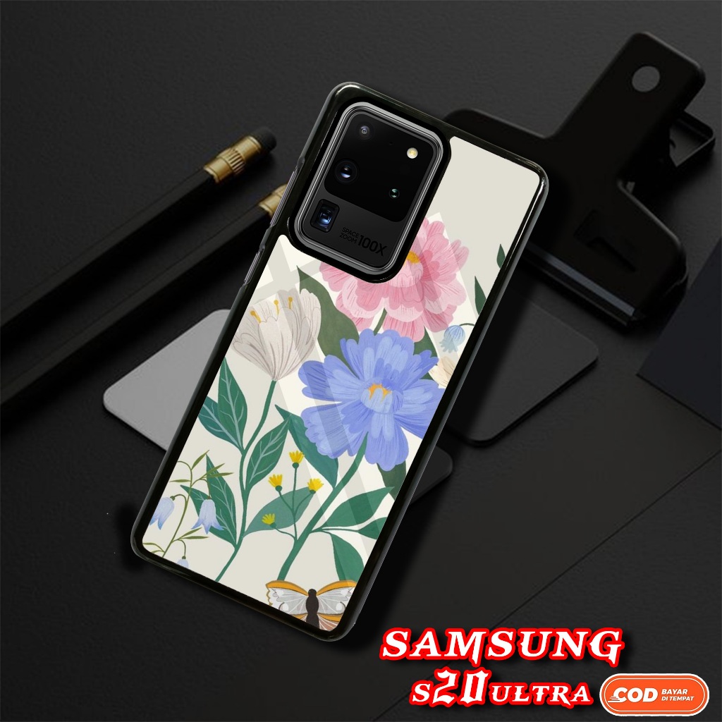 CASE SAMSUNG S20 ULTRA - Casing SAMSUNG S20 ULTRA SEVEN CASE [ BUNGA ] Silikon SAMSUNG S20 ULTRA  - 