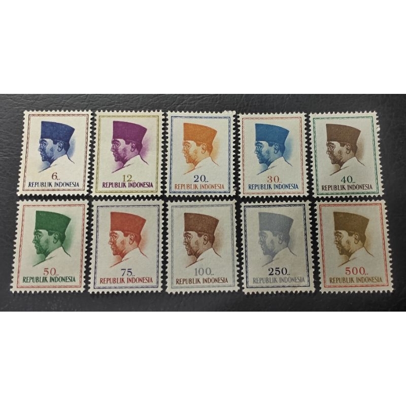 

Prangko lawas set lengkap Presiden Soekarno Thn 1964