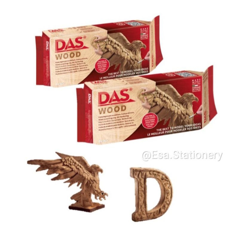 Das Modelling Clay Wood | Das Clay | Tanah Liat | Pottery