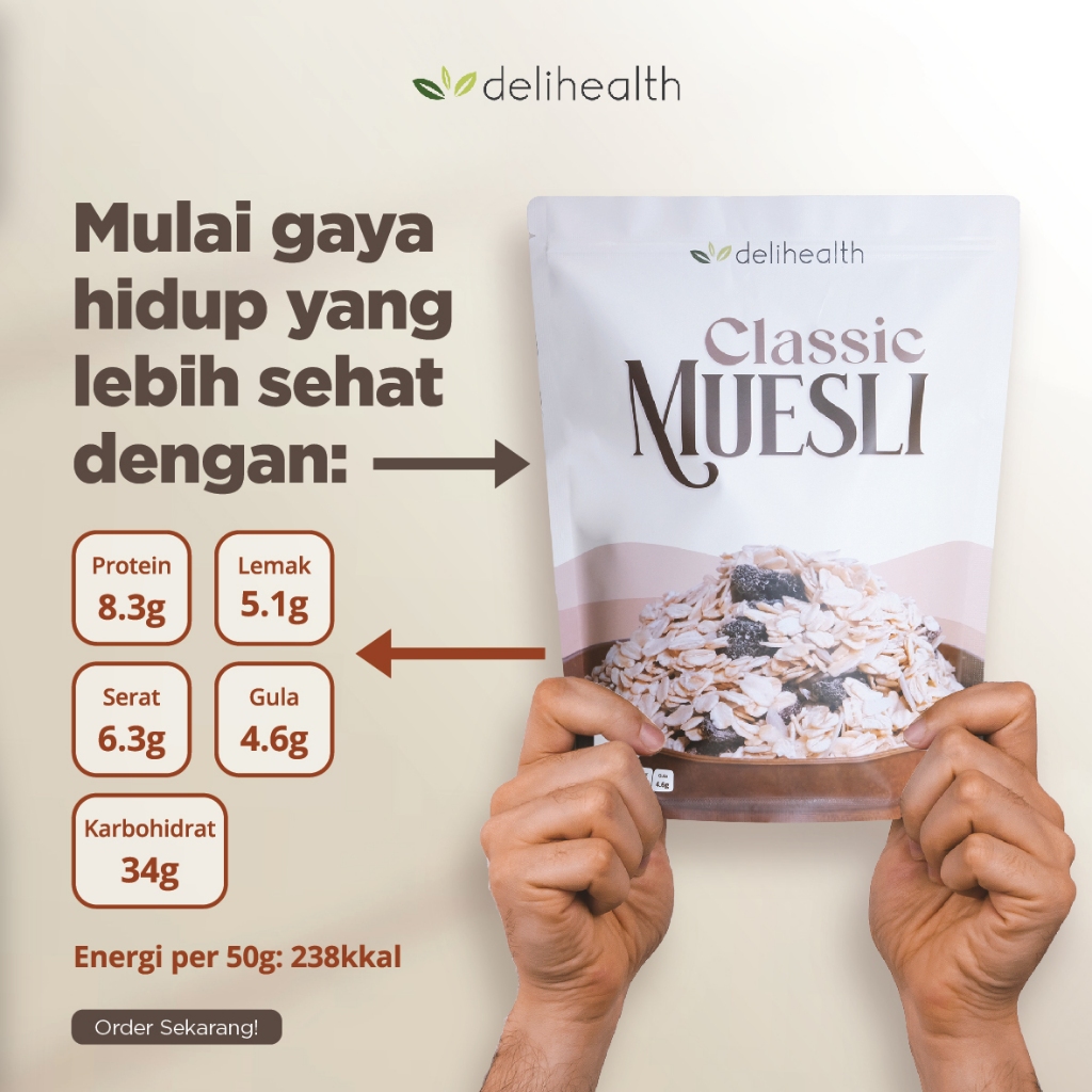 

Delihealth Classic Muesli 900gr