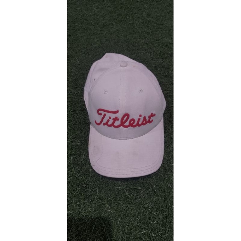 topi golf titleist second original kondisi cek deskripsi