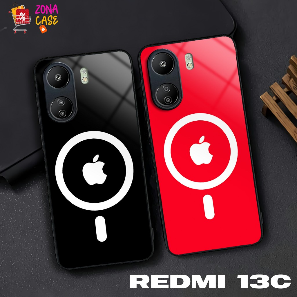 Softcase Glass Kaca Redmi 13C [E726] Case HP Redmi 13C - Casing Redmi 13C - Softcase Redmi 13C Terbaru