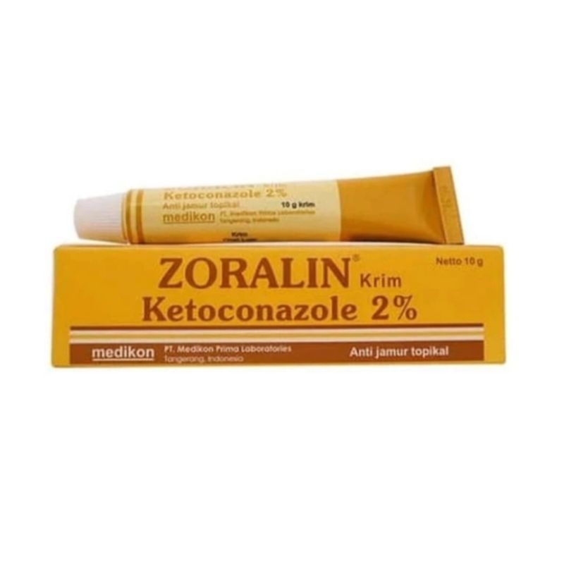 Zoralin Krim 2% - Obat Gatal-gatal akibat Jamur | Ketoconazole salep - Salep Ketoconazole | Solinfec